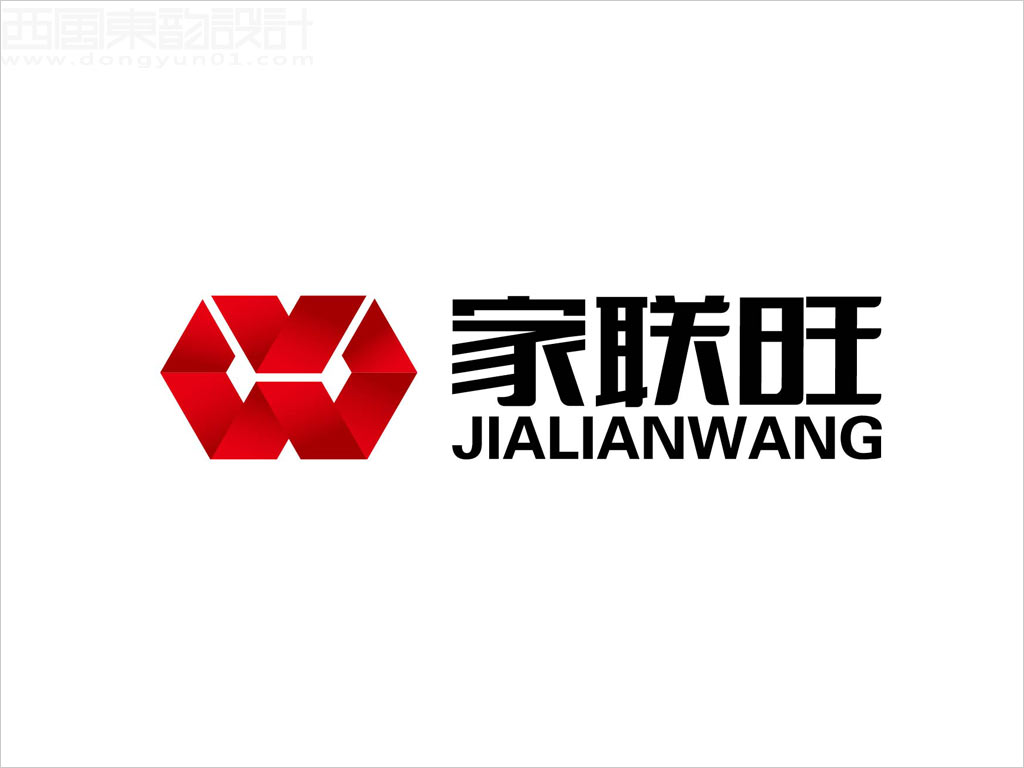 北京家聯(lián)旺超市有限公司標志設計左右組合
