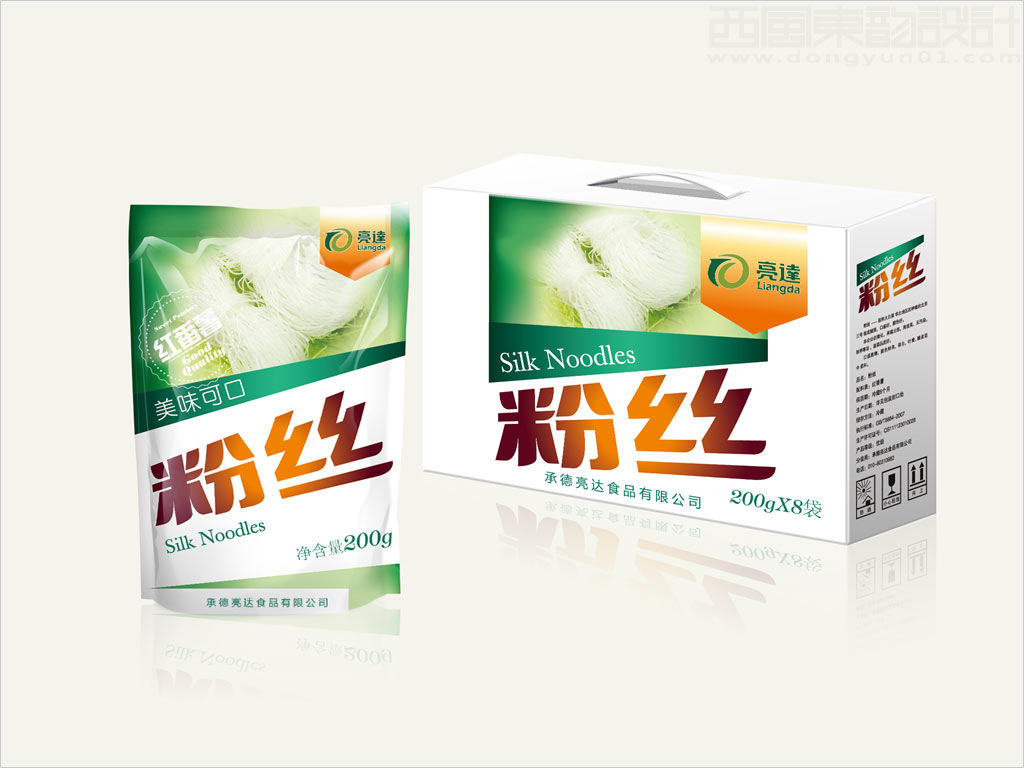 承德亮達(dá)食品有限公司紅番薯粉絲包裝設(shè)計