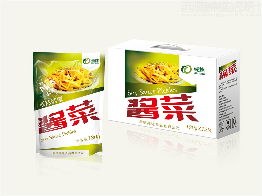 承德亮達(dá)食品有限公司卜留克醬菜調(diào)味品包裝設(shè)計