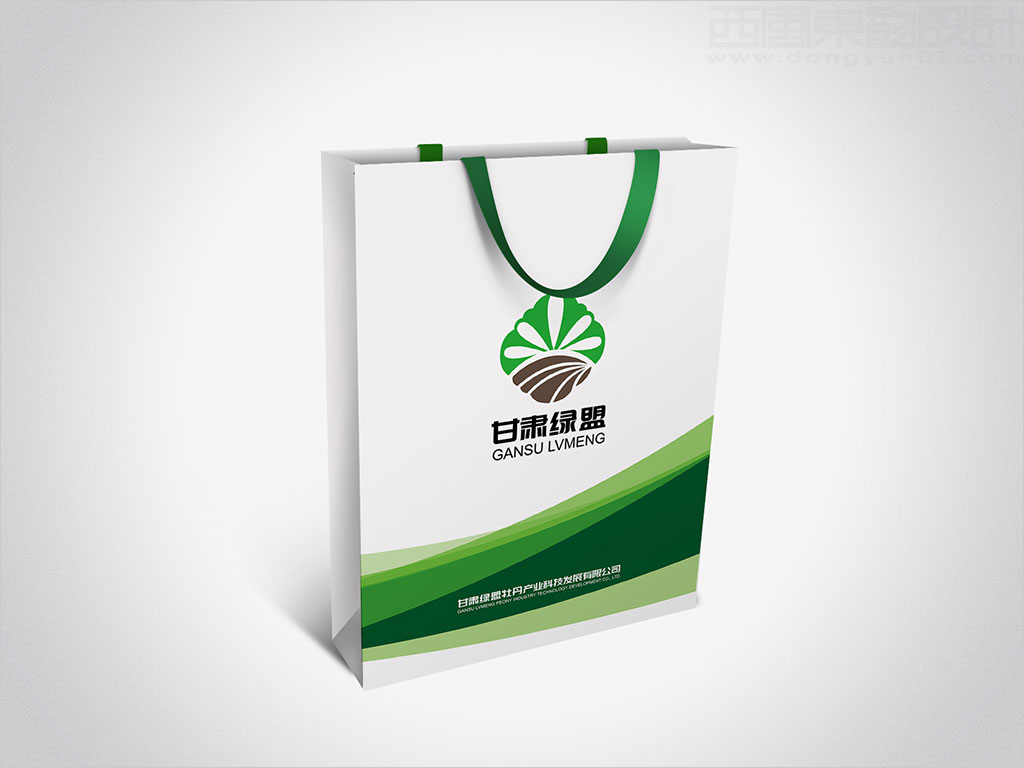 甘肅綠盟牡丹產業(yè)科技發(fā)展有限公司手提袋設計圖片