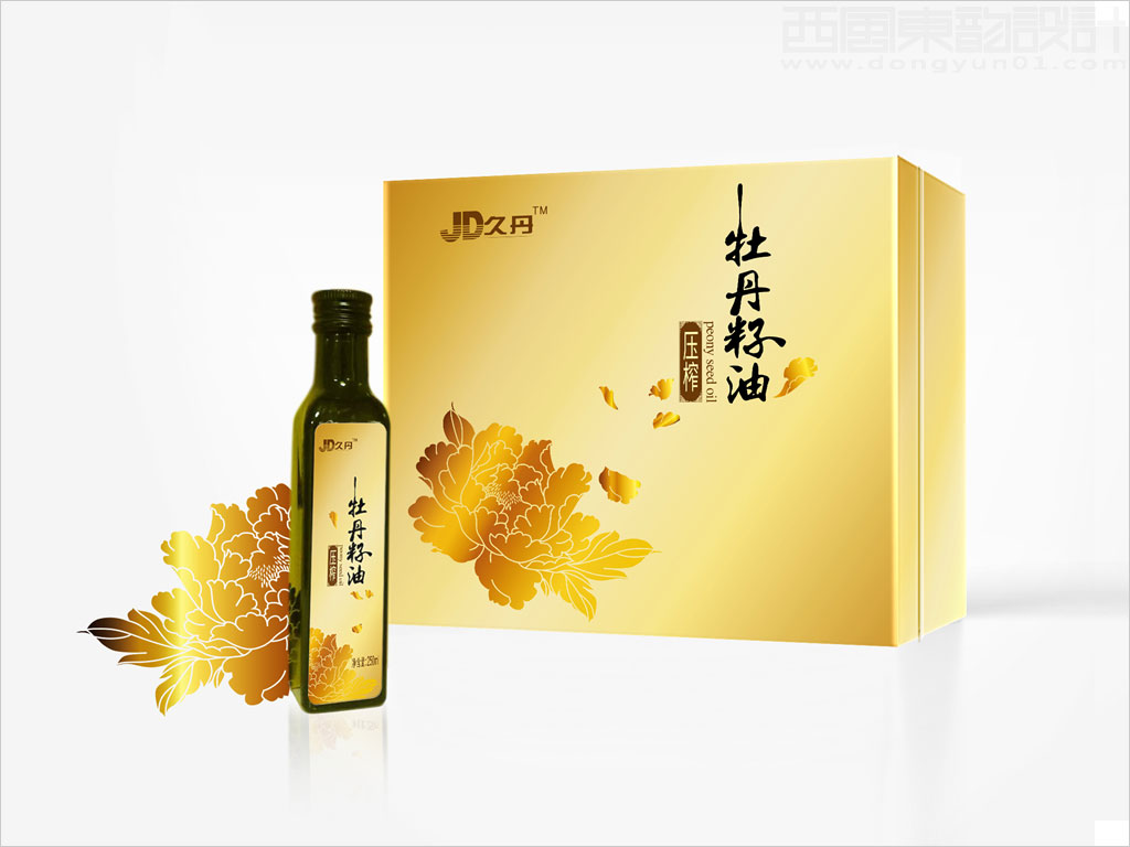 甘肅綠盟牡丹產業(yè)科技發(fā)展有限公司牡丹籽油禮品盒包裝設計圖片
