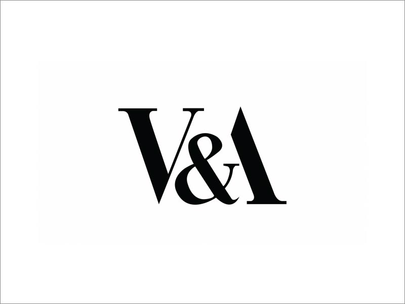 V＆A logo設(shè)計(jì)，由Alan Fletcher在1990年設(shè)計(jì)，至今仍在使用