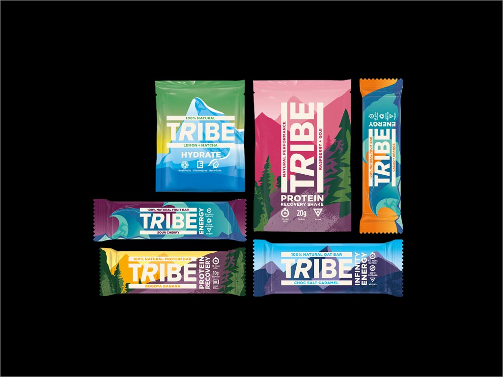 英國Tribe運(yùn)動營養(yǎng)品包裝設(shè)計(jì)