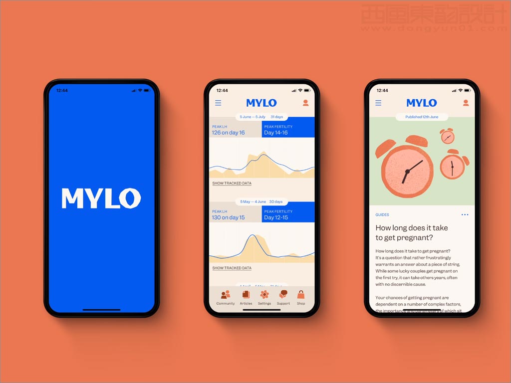 英國Mylo生育科技公司移動(dòng)端網(wǎng)站設(shè)計(jì)