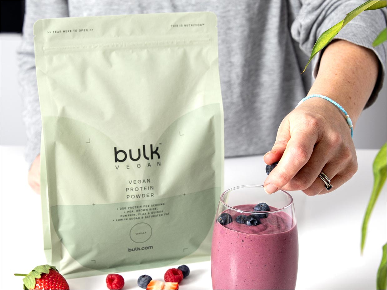 英國bulk蛋白質粉營養(yǎng)保健品包裝設計之實物照片