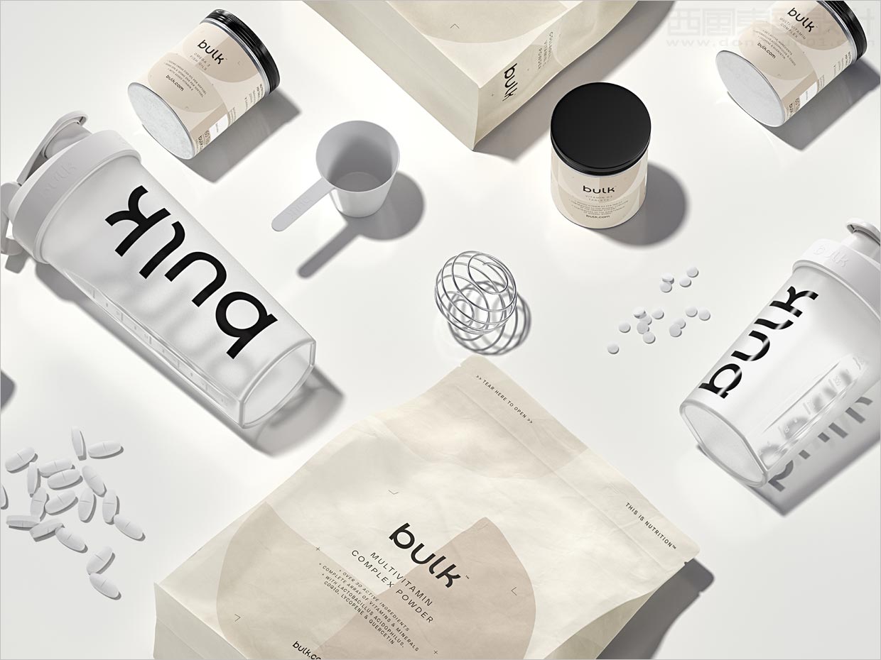 英國bulk蛋白質粉營養(yǎng)保健品包裝設計之實物照片