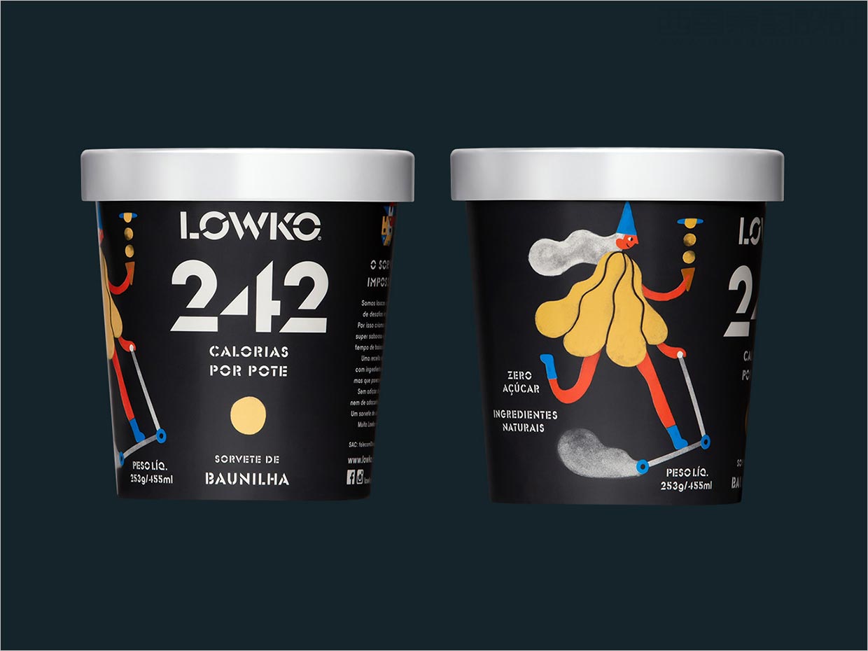 Lowko 冰淇淋冰淇淋包裝設計，適合各種個性和口味的角色